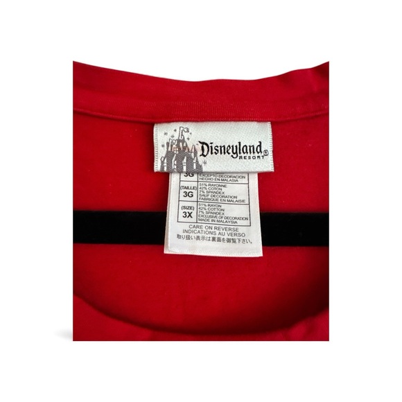 Disneyland Resort Minnie Red Graphic Tee Cotton Blend Size 3X - Picture 4 of 8